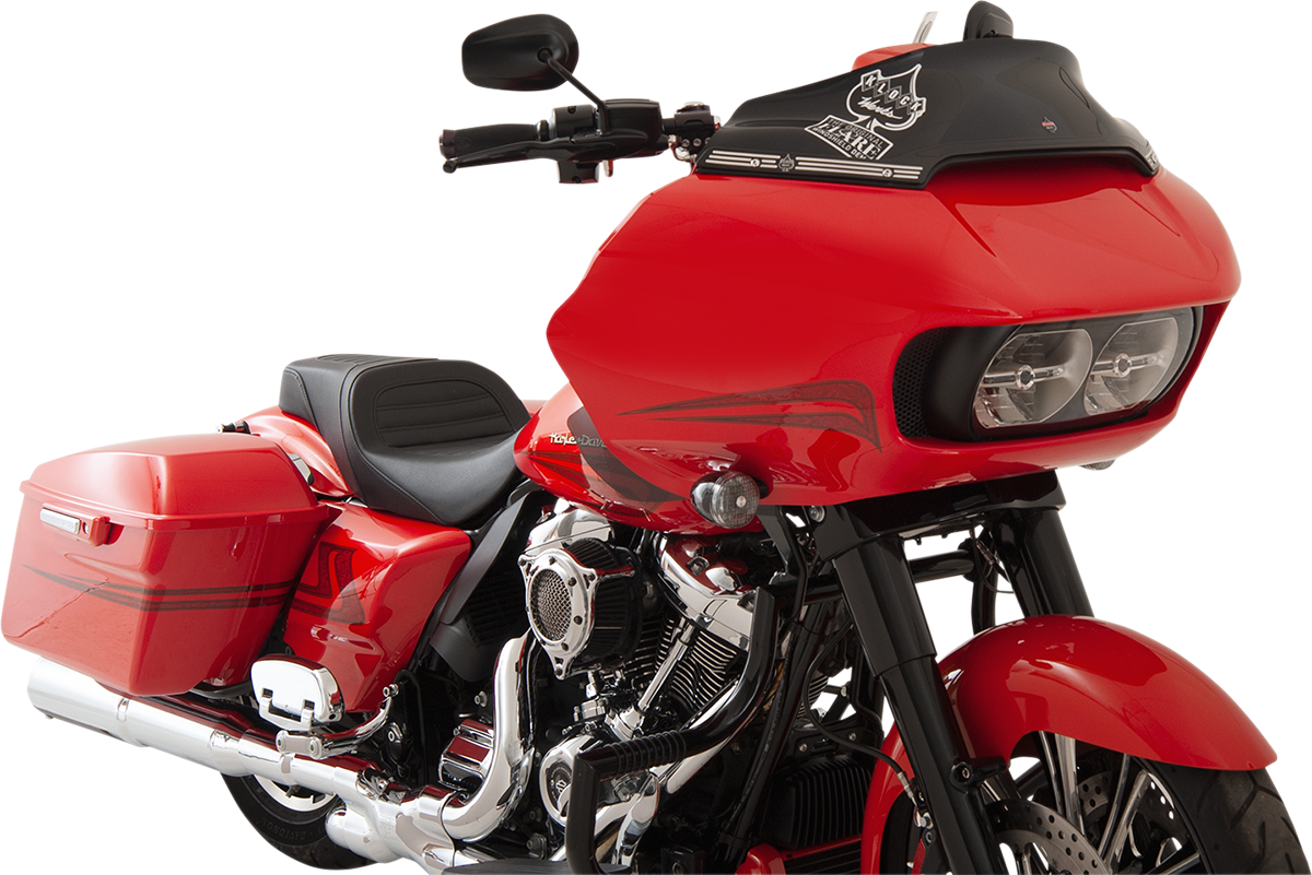 KLOCK WERKS Sport Flare® Windshield - 6" - Black - '15-'25 FLTR KWW-01-0403