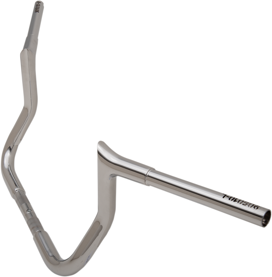 FAT BAGGERS INC. 1-1/4" EZ Install Pointed Top Handlebar - 10" - Chrome 905010