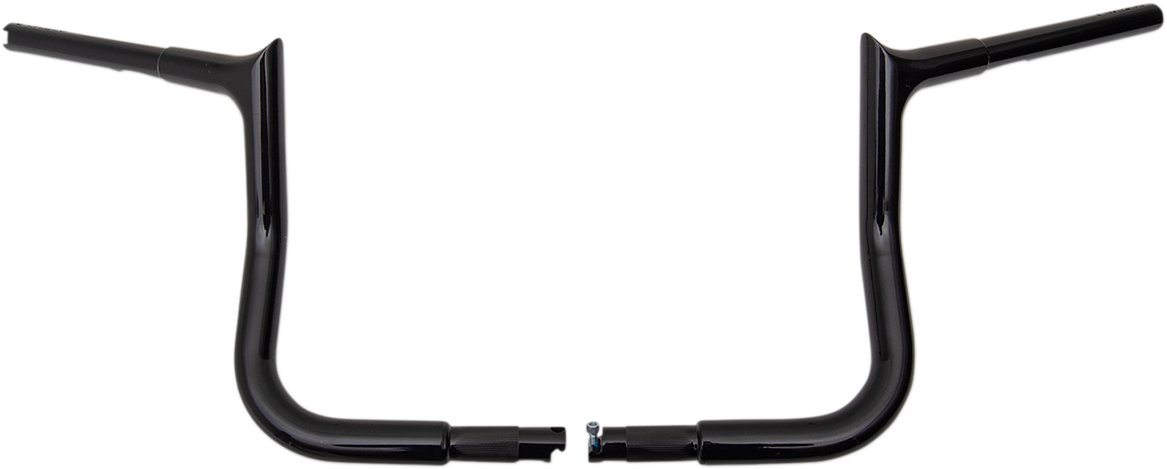 FAT BAGGERS INC. 1-1/4" EZ Install Pointed Top Handlebar - 10" - Black 905010-B