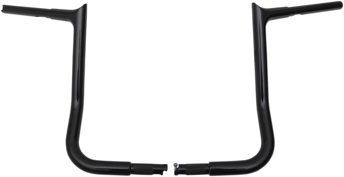 FAT BAGGERS INC. 1-1/4" EZ Install Pointed Top Handlebar - 14" - Black 905014-B