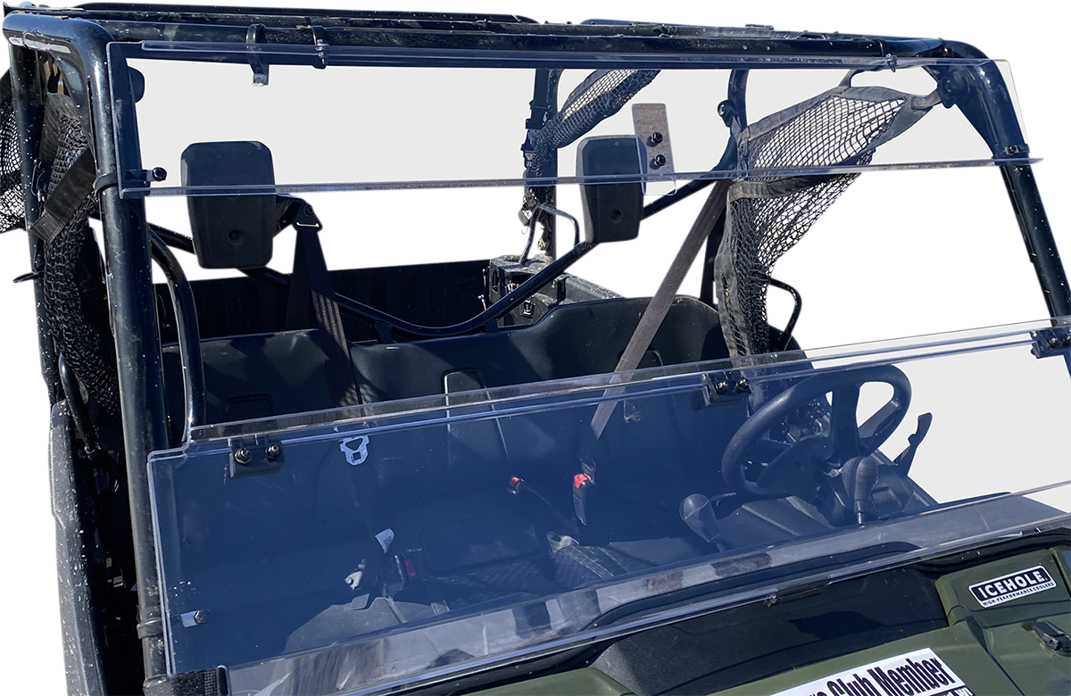 MOOSE OFFROAD Full Folding Windshield - Deluxe - Pioneer V000258-12200M
