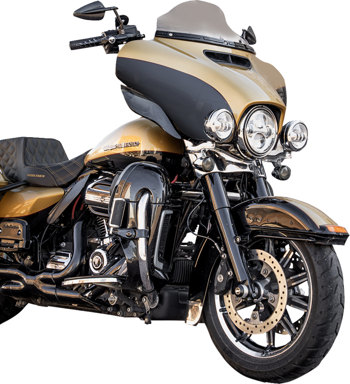 KLOCK WERKS Flare® Windshield - 6-1/2" - Clear - '14-'25 FLH KWW-01-0702