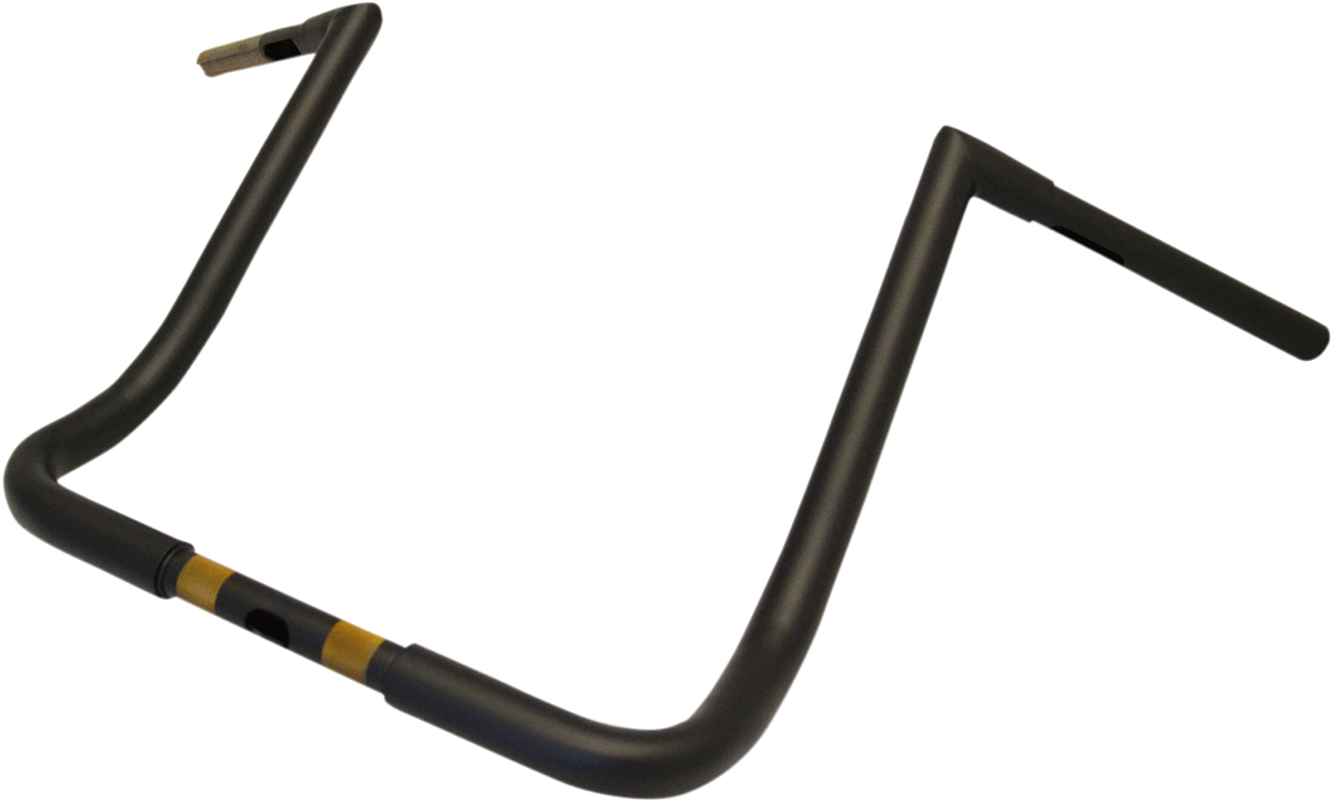 LA CHOPPERS 1-1/4" Twin Peaks Touring Handlebar - 16" - Flat Black LA-7361-16M