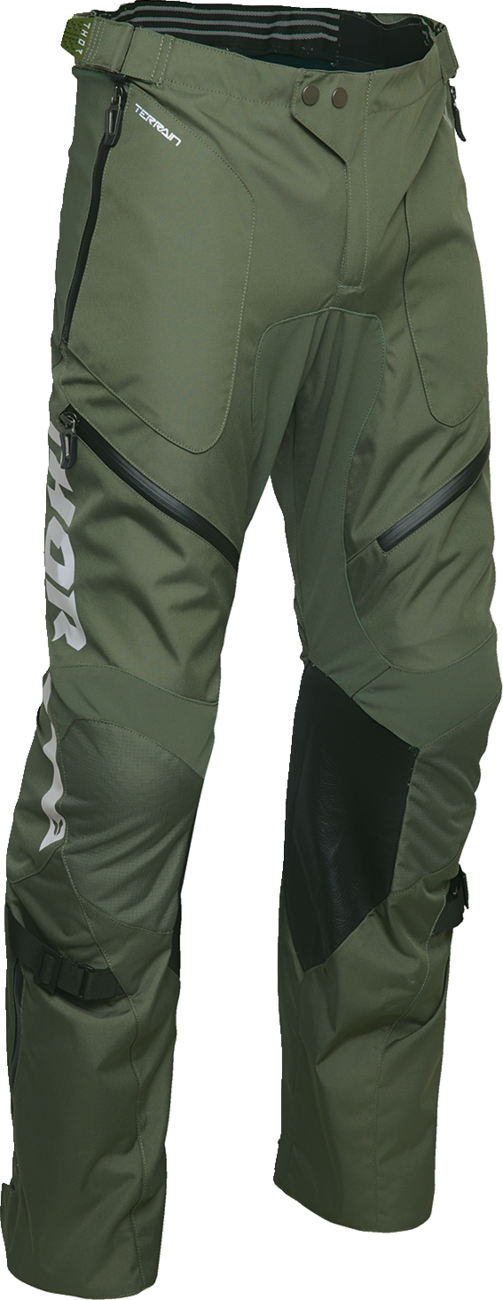 Thor Terrain Over-the-Boot Pants – Army/Charcoal