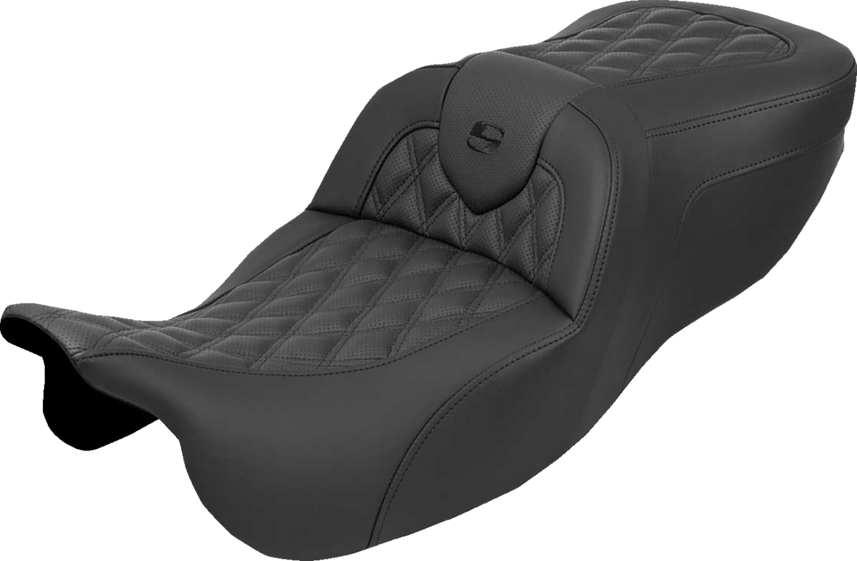 SADDLEMEN Roadsofa™ Seat - without Backrest - Lattice Stitch - FLRT/FLTRT '15-'25 815-07-182
