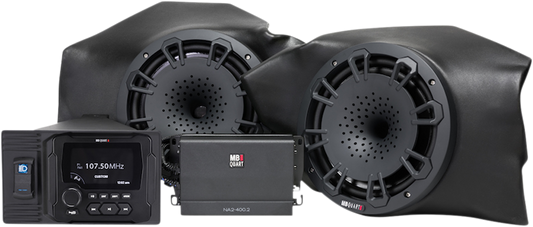 MB QUART Stage 2 Amplified Audio Package - Polaris MBQR-STG2-RAD-2