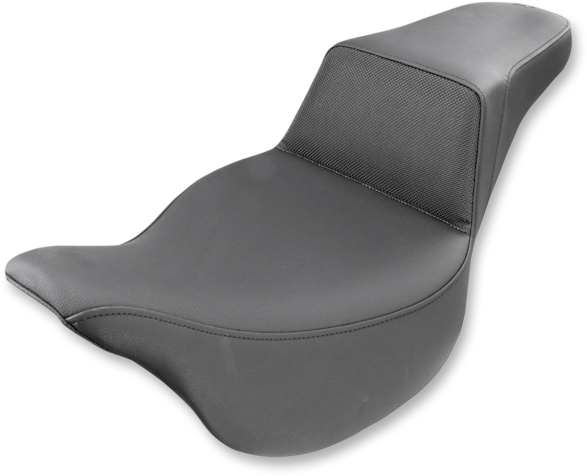 SADDLEMEN Step-Up Seat - Gripper - Black - FL '08-'24 808-07B-174