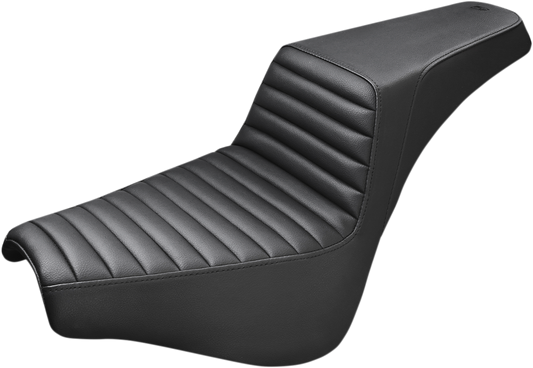 SADDLEMEN Step-Up Seat - Front Tuck-n-Roll - Black - FX '18-'25 818-30-171