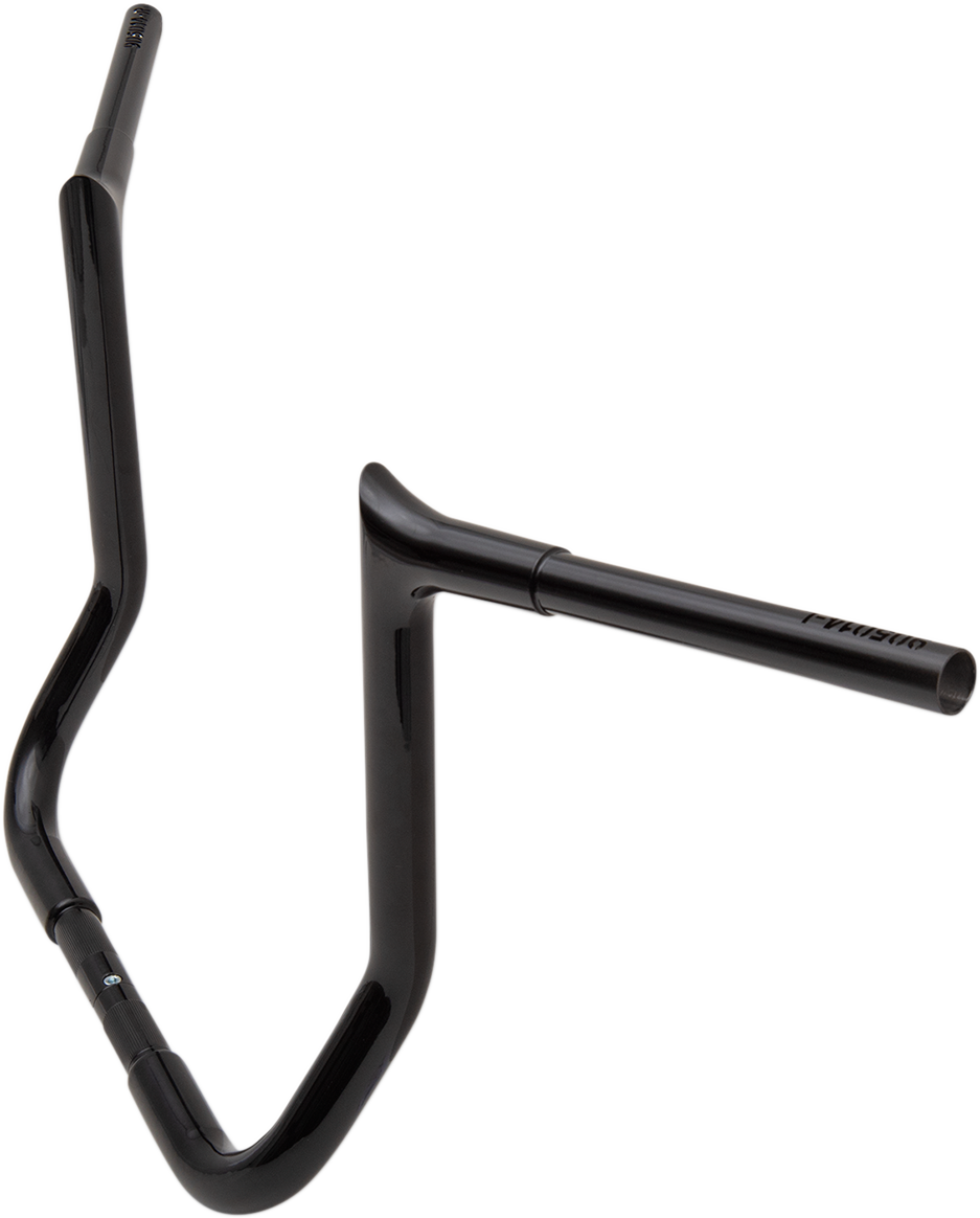 FAT BAGGERS INC. 1-1/4" EZ Install Pointed Top Handlebar - 14" - Black 905014-B