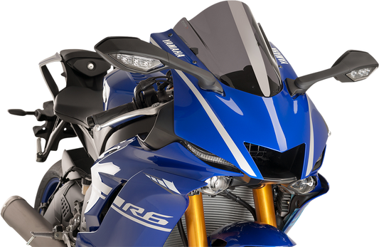 PUIG HI-TECH PARTS Race Windscreen - 14-1/4" - Dark Smoke - Yamaha 9723F