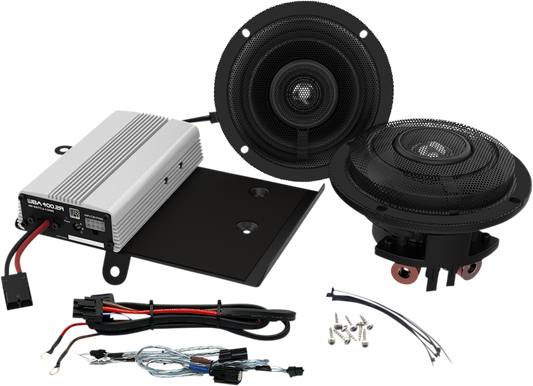 WILD BOAR AUDIO Speaker/Amplifier Kit - 400 W - '14-'24 FLHT/FLHX WBASG KIT.2R