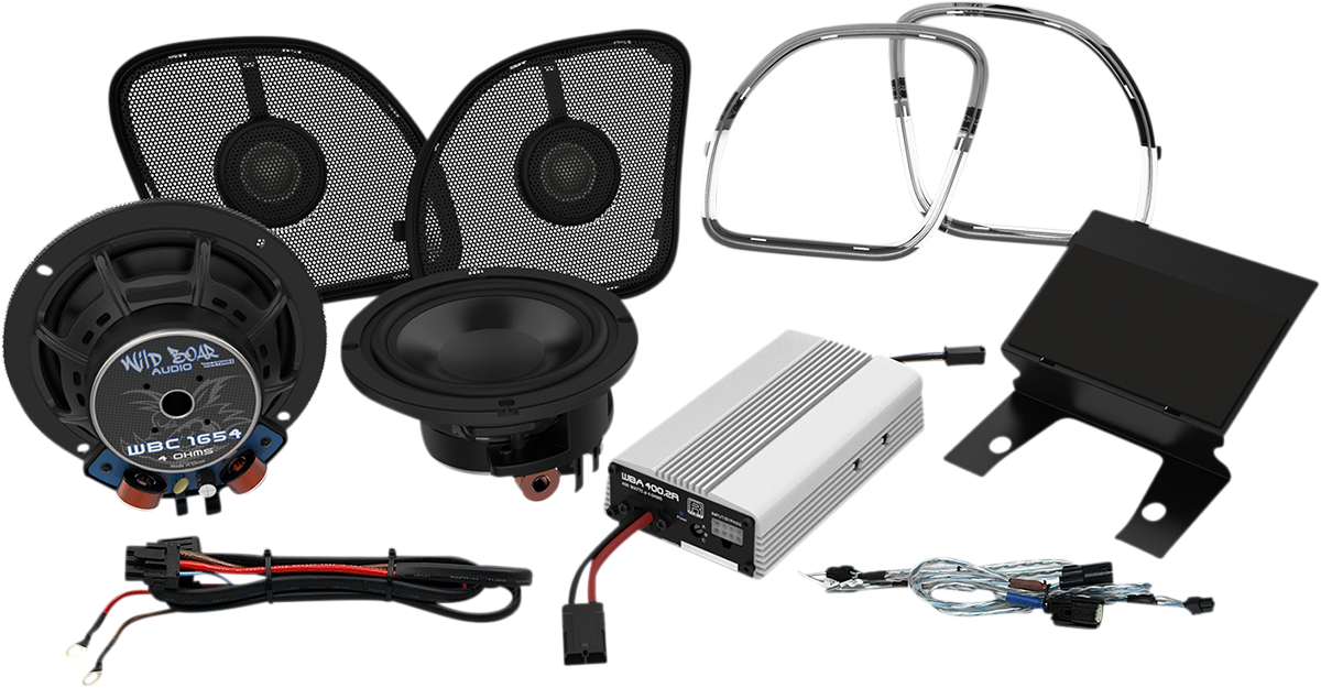 WILD BOAR AUDIO 400 W Amp/Speaker Kit - FLT WBARG KIT.2R