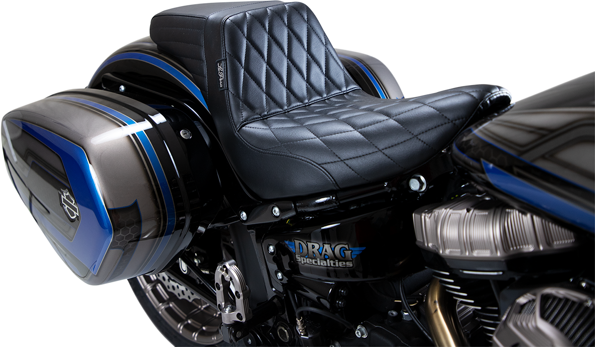 LE PERA Kickflip Seat - Diamond - Black - Softail '18-'23 LYR-590DM