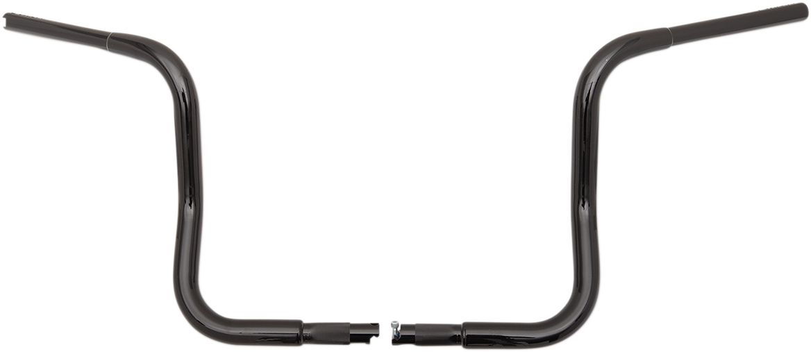 FAT BAGGERS INC. 1-1/4" EZ Install Round Top Handlebar Kit - 16" - Black 909516-B