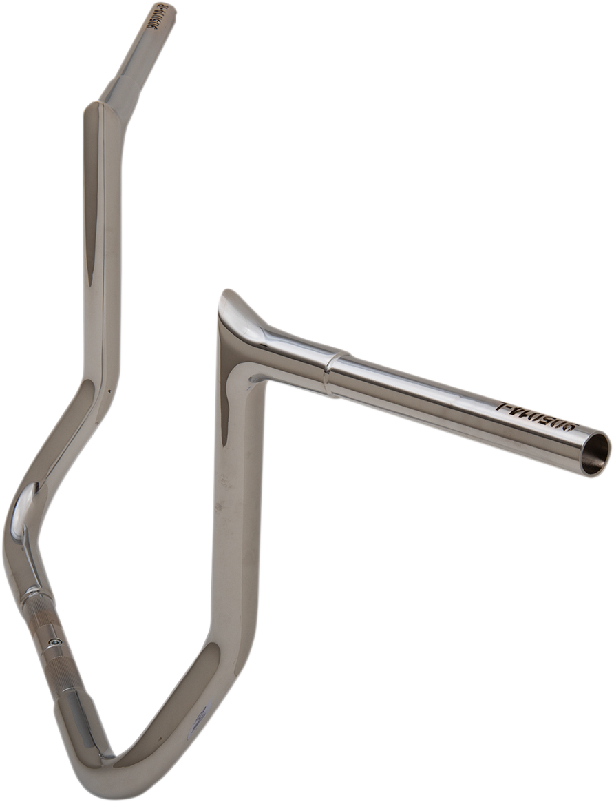 FAT BAGGERS INC. 1-1/4" EZ Install Pointed Top Handlebar - 14" - Chrome 905014
