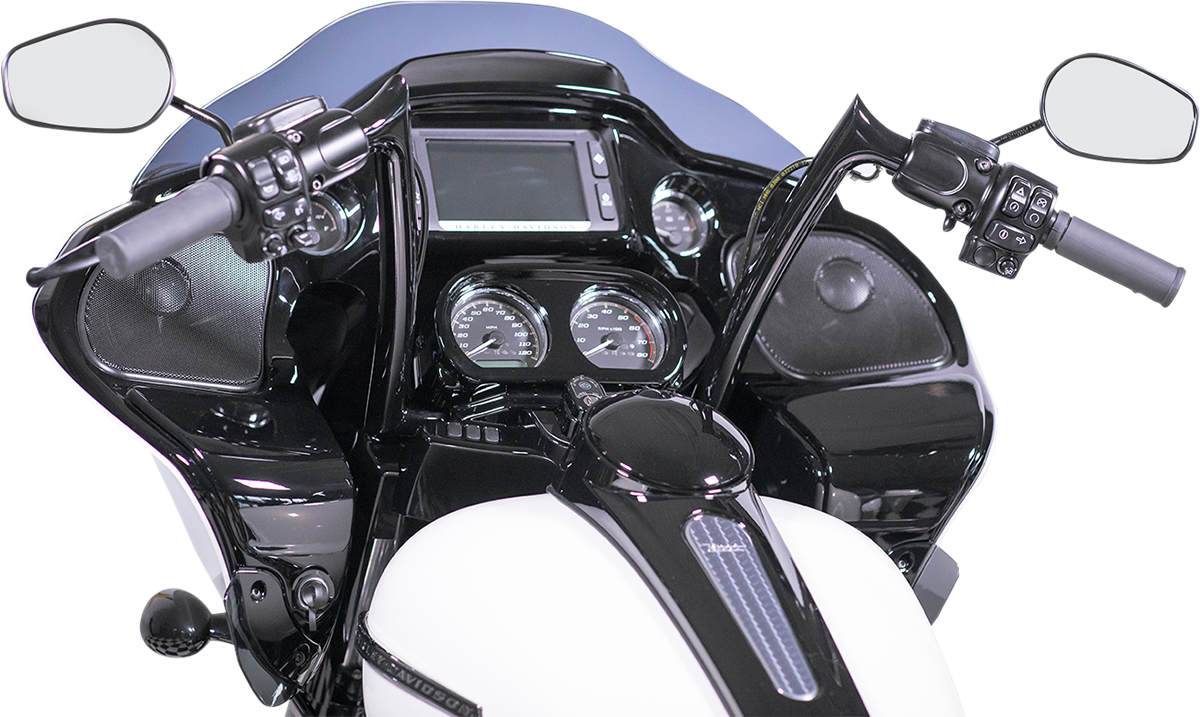 FAT BAGGERS INC. 1-1/4" EZ Install Pointed Top Handlebar - 12" - Black 906012-B