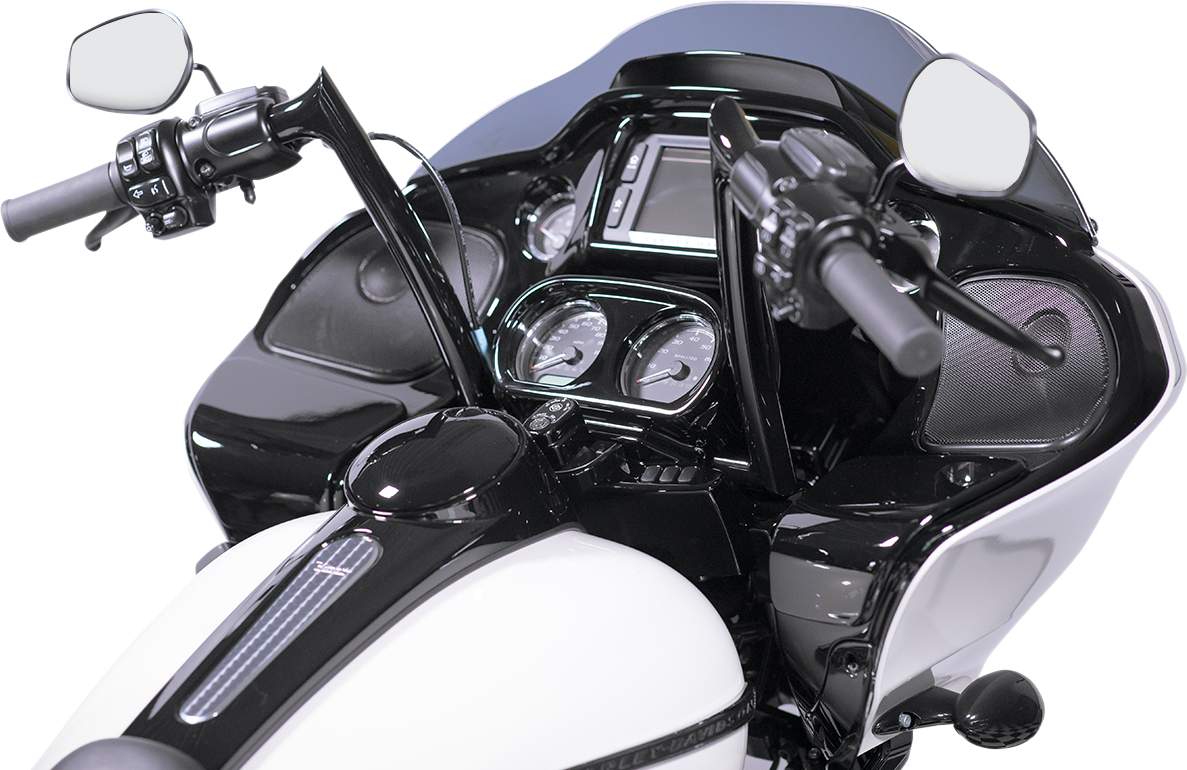 FAT BAGGERS INC. 1-1/4" EZ Install Pointed Top Handlebar - 12" - Black 906012-B