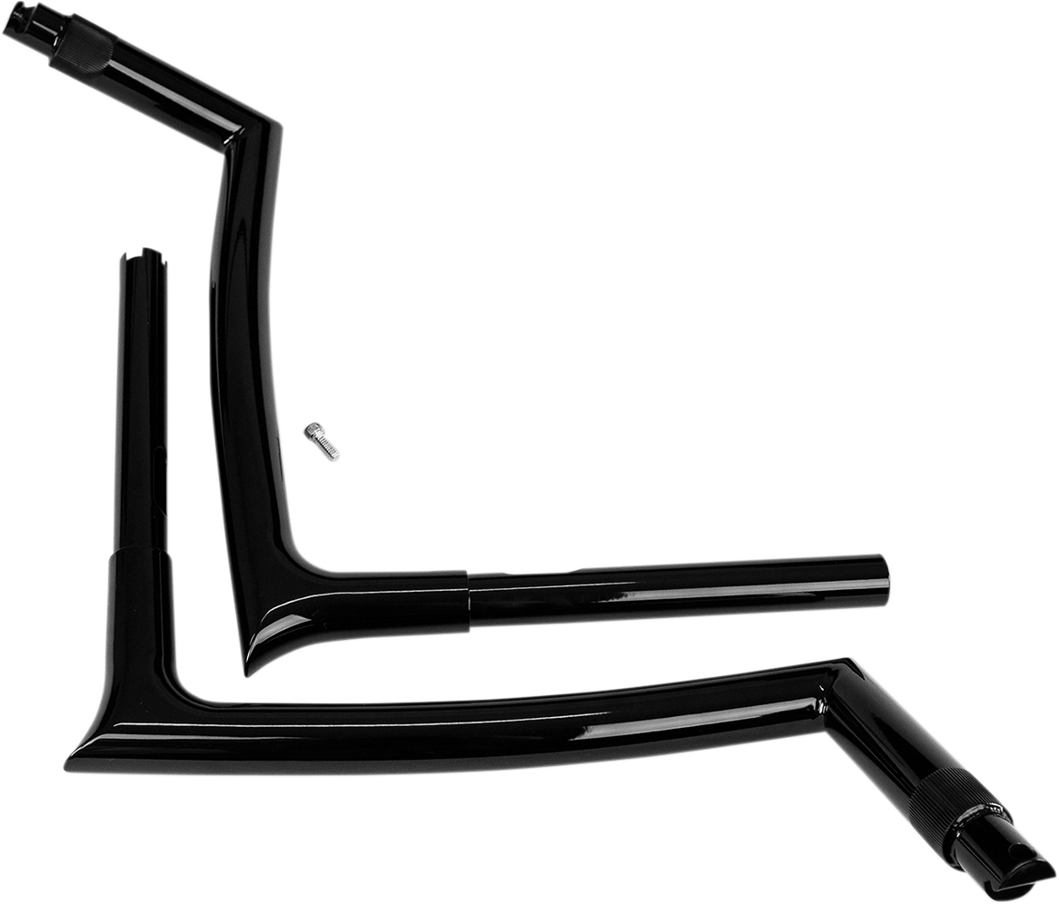FAT BAGGERS INC. 1-1/4" EZ Install Pointed Top Handlebar - 16" - Black 906016-B