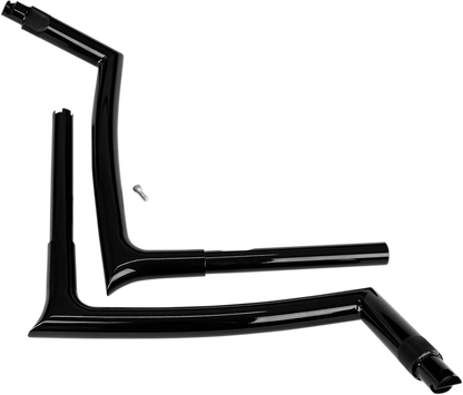 FAT BAGGERS INC. 1-1/4" EZ Install Pointed Top Handlebar - 16" - Black 906016-B