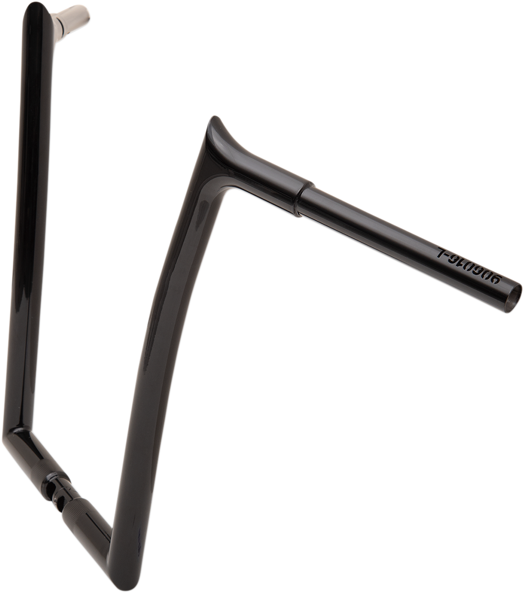 FAT BAGGERS INC. 1-1/4" EZ Install Pointed Top Handlebar - 16" - Black 906016-B