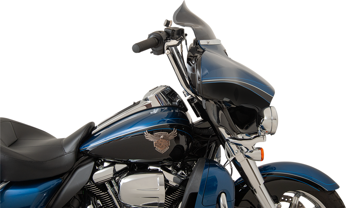 KLOCK WERKS Flare® Windshield - 8-1/2" - Dark - Smoke - '14-'25 FLH KWW-01-0210-2014