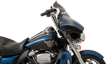 KLOCK WERKS Flare® Windshield - 8-1/2" - Dark - Smoke - '14-'25 FLH KWW-01-0210-2014
