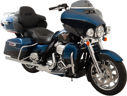 KLOCK WERKS Flare® Windshield - 4" - Dark Smoke - '14-'25 FLH KWW-01-0405