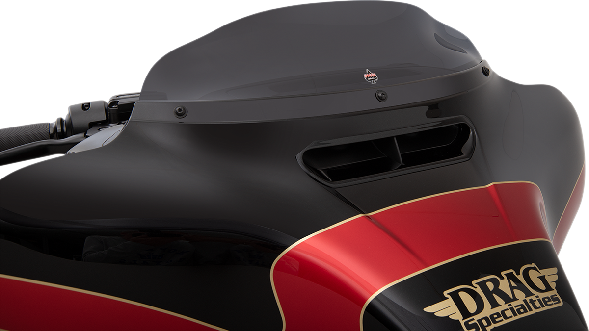 KLOCK WERKS Flare® Windshield - 4" - Dark Smoke - '14-'25 FLH KWW-01-0405