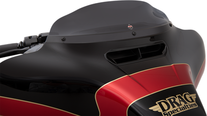 KLOCK WERKS Flare® Windshield - 4" - Dark Smoke - '14-'25 FLH KWW-01-0405
