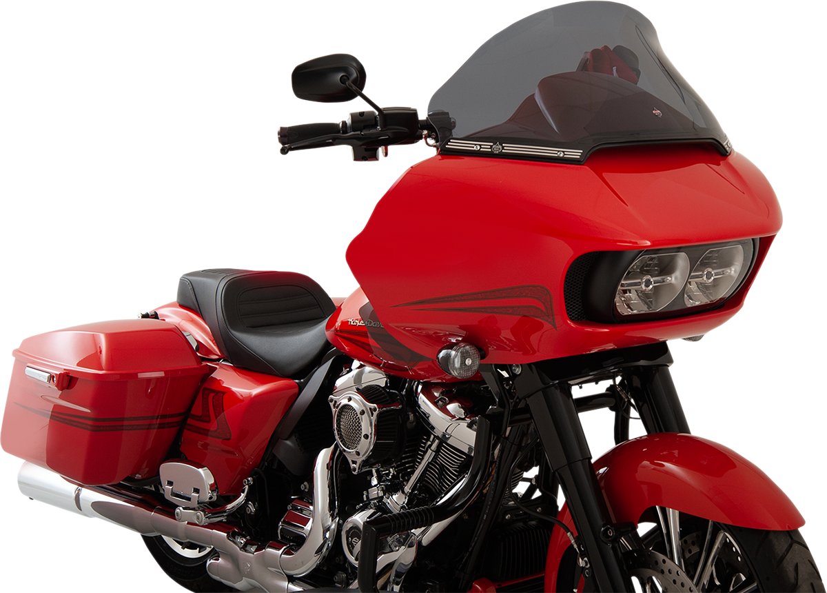 KLOCK WERKS Pro-Touring Flare® Windshield - 12" - Dark Smoke - '15-'25 FLTR KWW-01-0328