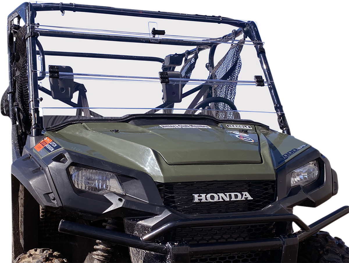 MOOSE OFFROAD Full Folding Windshield - Deluxe - Pioneer V000258-12200M