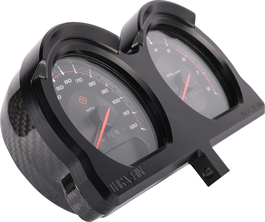 THRASHIN SUPPLY CO. Gauge Relocation Kit - Front - Black TSC-2707-1