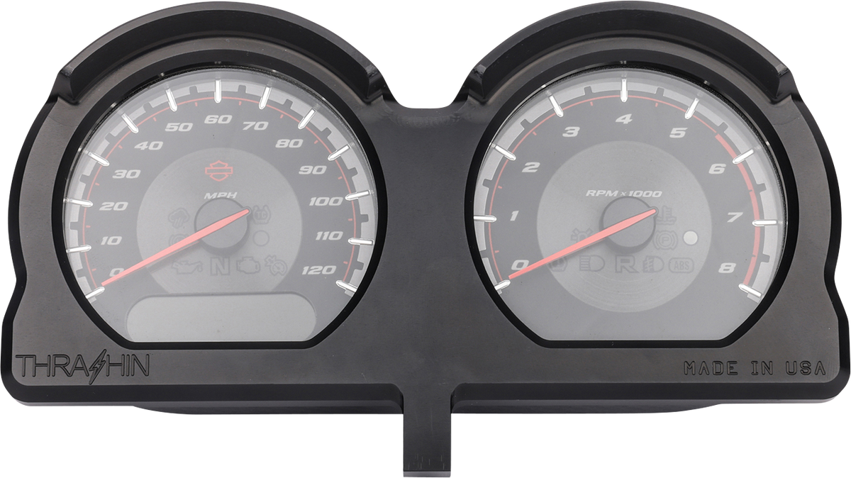 THRASHIN SUPPLY CO. Gauge Relocation Kit - Front - Black TSC-2707-1