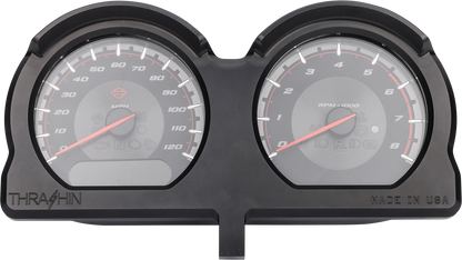 THRASHIN SUPPLY CO. Gauge Relocation Kit - Front - Black TSC-2707-1