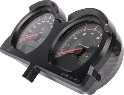 THRASHIN SUPPLY CO. Gauge Relocation Kit - Front - Black TSC-2707-1