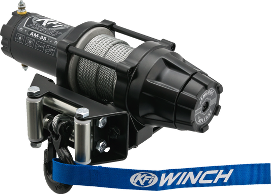 KFI PRODUCTS AM-35 Assault Winch - 3500 lb - Steel Cable - 45.9' AM-35