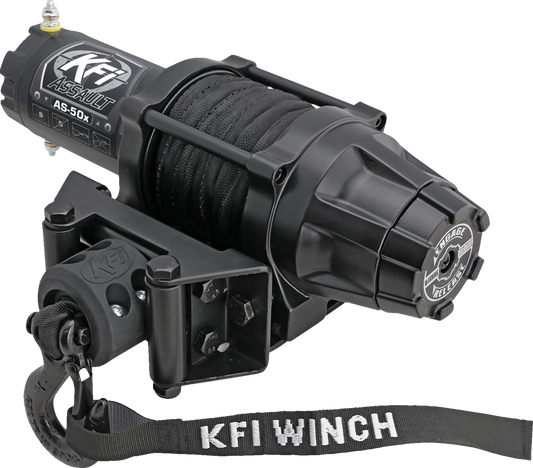 KFI PRODUCTS AS-50X Assault Winch - 5000 lb - Synthetic Cable - 38' AS-50X