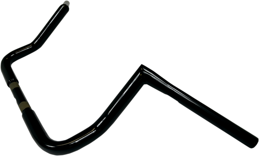 LA CHOPPERS 1-1/4" Twin Peaks Touring Handlebar - 10" - Black LA-7361-10B