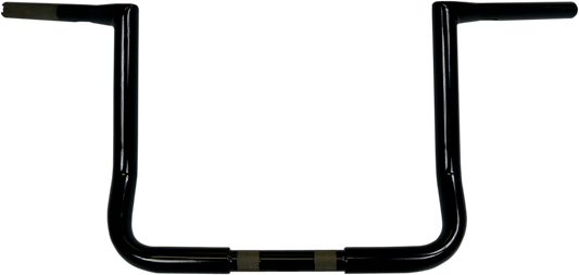 LA CHOPPERS 1-1/4" Twin Peaks Touring Handlebar - 12" - Black LA-7361-12B