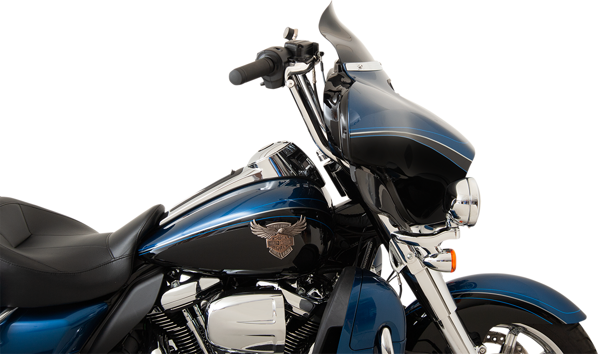 KLOCK WERKS Flare® Windshield - 6-1/2" - Black - '14-'25 FLH KWW-01-0200-2014