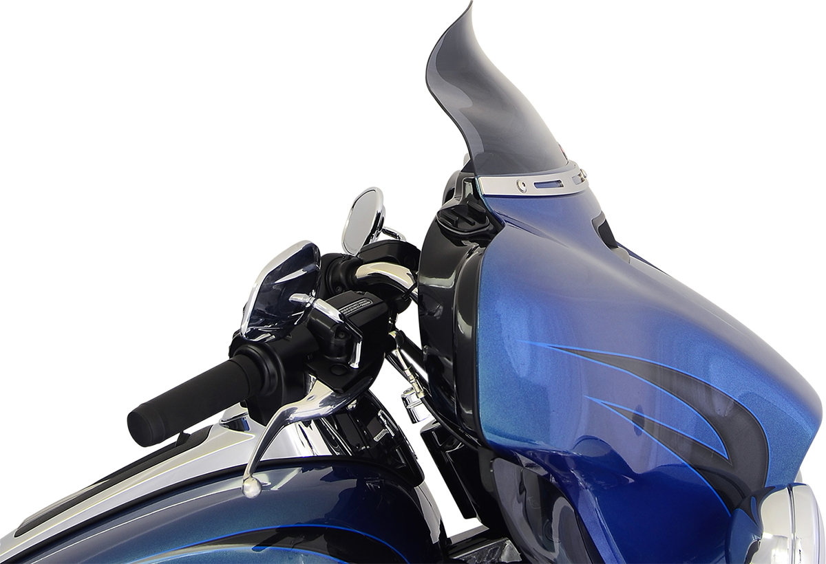 KLOCK WERKS Flare® Windshield - 6-1/2" - Dark Smoke - '14-'25 FLH KWW-01-0199-2014