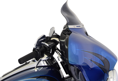 KLOCK WERKS Flare® Windshield - 6-1/2" - Dark Smoke - '14-'25 FLH KWW-01-0199-2014