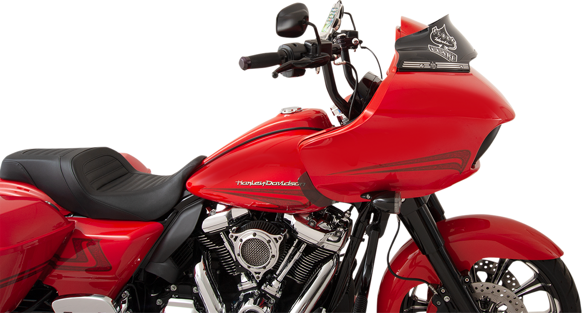 KLOCK WERKS Sport Flare® Windshield - 6" - Black - '15-'25 FLTR KWW-01-0403