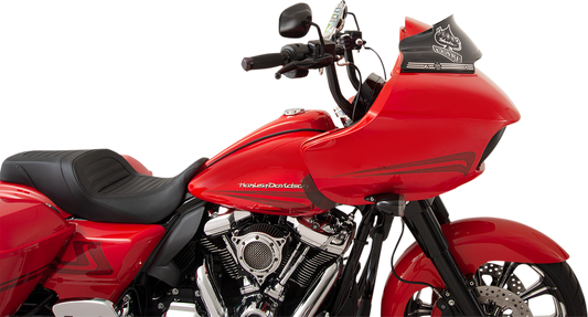 KLOCK WERKS Sport Flare® Windshield - 6" - Black - '15-'25 FLTR KWW-01-0403