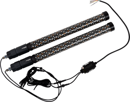 MOOSE OFFROAD Quick Release Whip - 2' - Pair PQR-CHSBTR1.8-122-PU