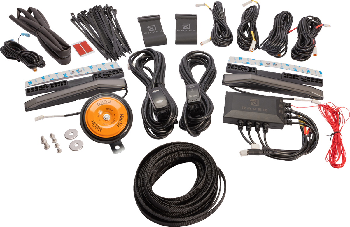 RAVEK Turn Signal Kit - Amber - White Running Lights - Talon 66-303