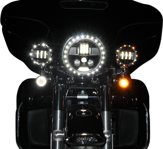 CUSTOM DYNAMICS Headlamp - ProBEAM® - 7" - LED - Black PB-7-B