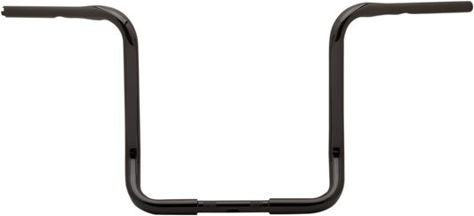BURLY BRAND 1-1/4" Bagger Ape Hanger Handlebar - TBW - 15" - Black B12-2002B