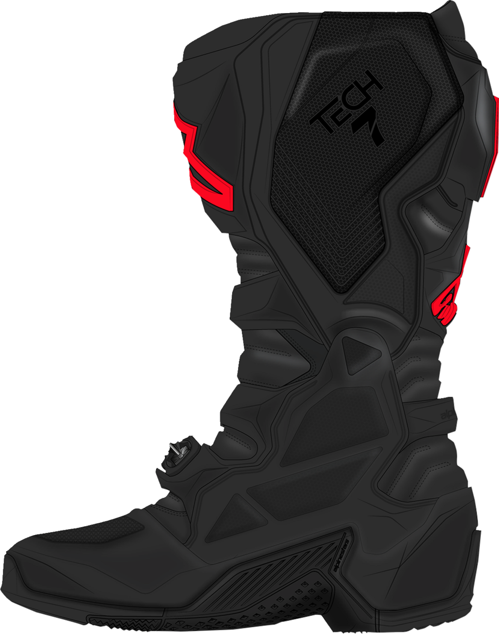 ALPINESTARS Tech 7 Boots - Fluorescent Red/Black - US 12 / EU 47 2012025-1030-12