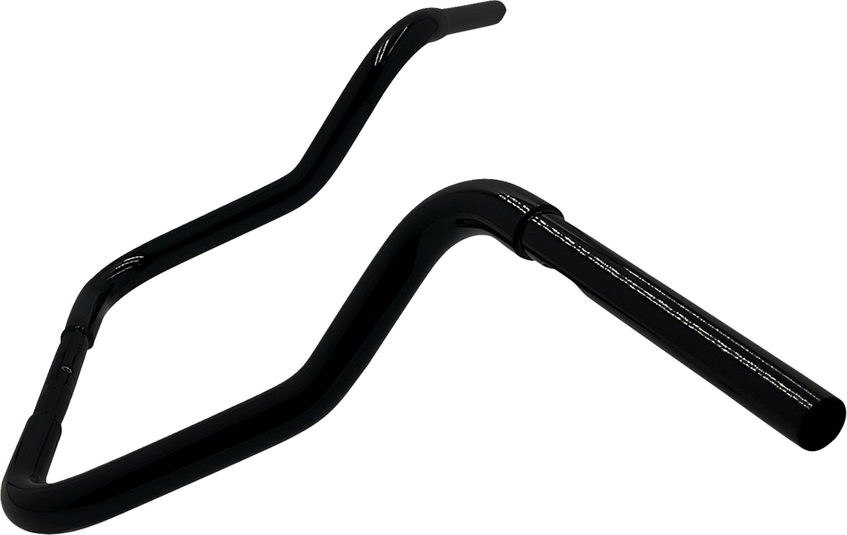 FAT BAGGERS INC. 1-1/4" EZ Install Round Top Handlebar - Reduced Reach - 13" - Black